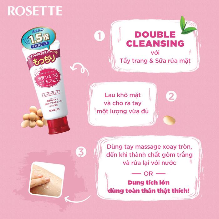 Tẩy Tế Bào Chết Cho Da Khô-Nhạy Cảm Rosette Gommage Moist