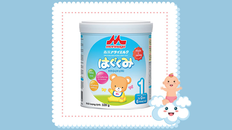 Sữa Morinaga Hagukumi Số 1 Nhật Bản (Cho Bé 0 - 6 Tháng)
